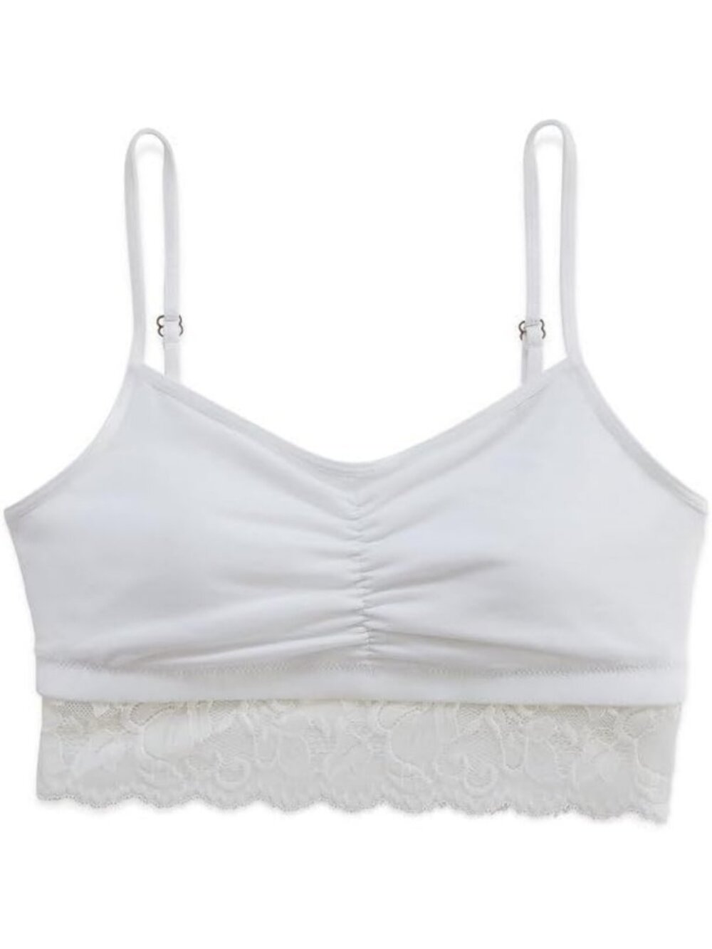 Eco-Friendly Lace Bralette, Wire-Free Support, Pocketed Cups for Post-Surgery